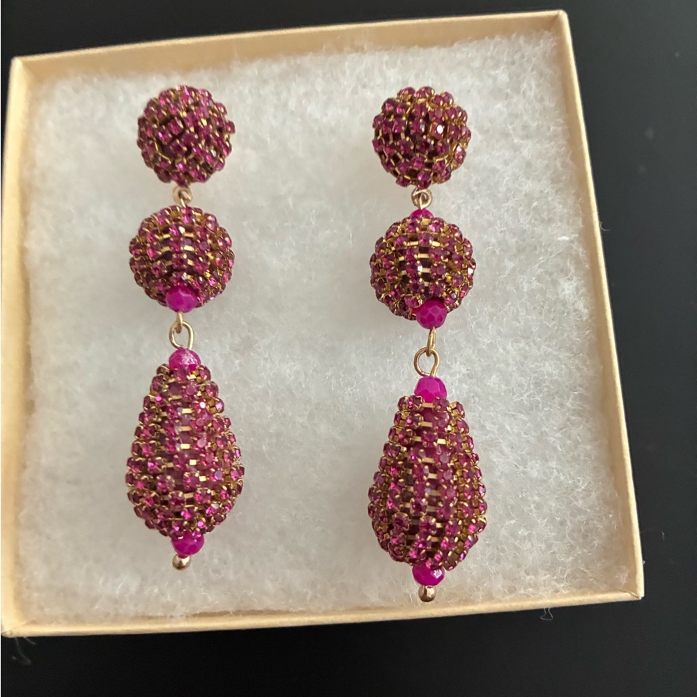 Vince Camuto Pink and Gold Beaded Earrings, new from Nordstrom